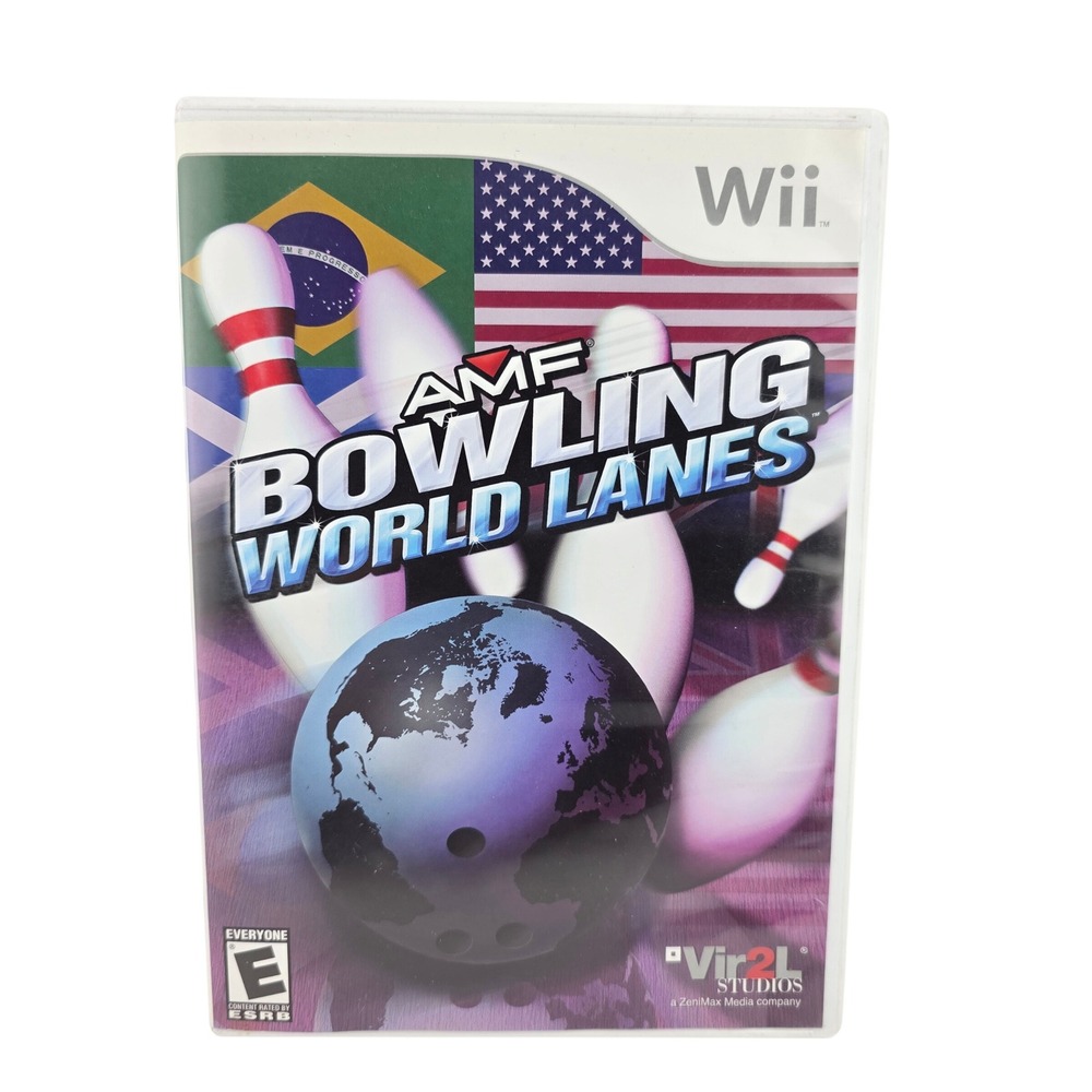 AMF Bowling World Lanes Nintendo Wii Sports Game GOOD Motion‎ Control Family Fun